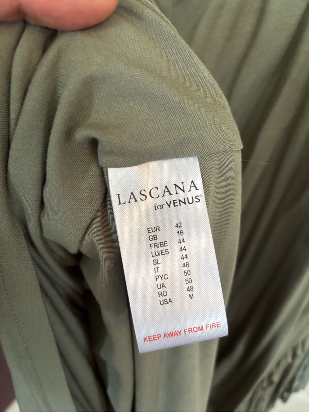 Lascana for Venus Fringe mini dress. Medium. Green. NWT - Picture 3 of 5